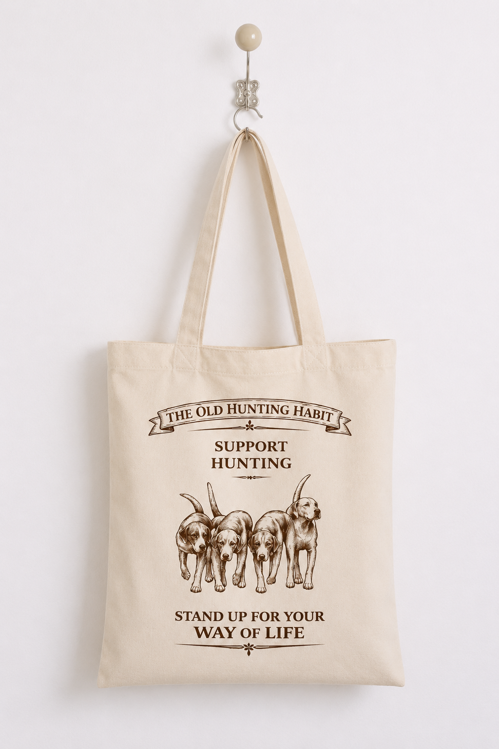 Support Hunting Tote Bag - Hounds