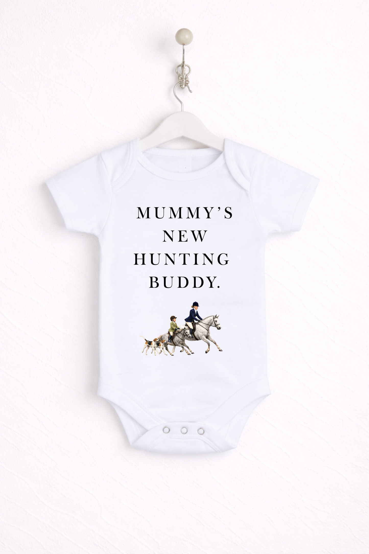 Mummy's new hunting buddy Baby Bodysuit