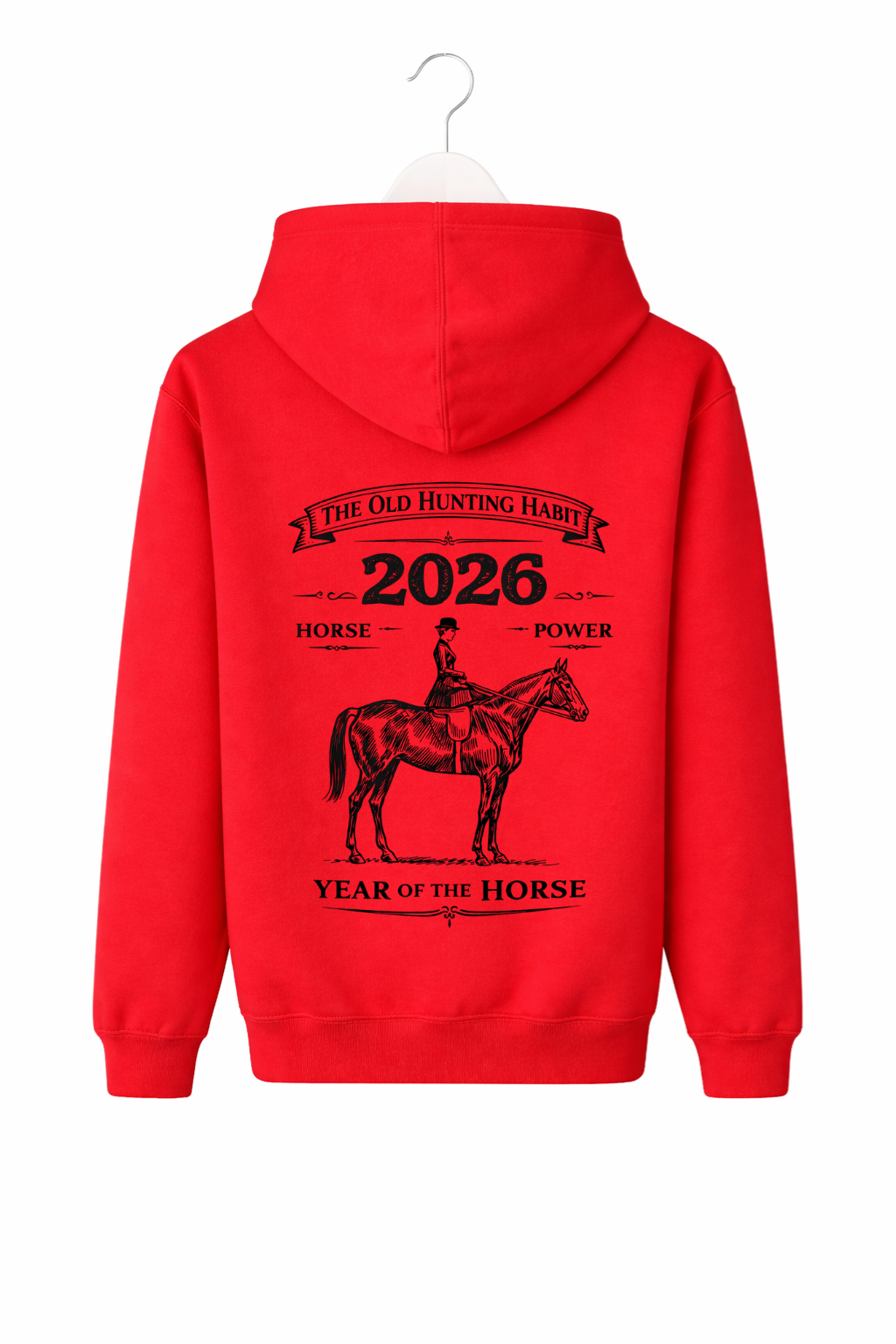 Side Saddle Lady.... Year of the Horse Hoody