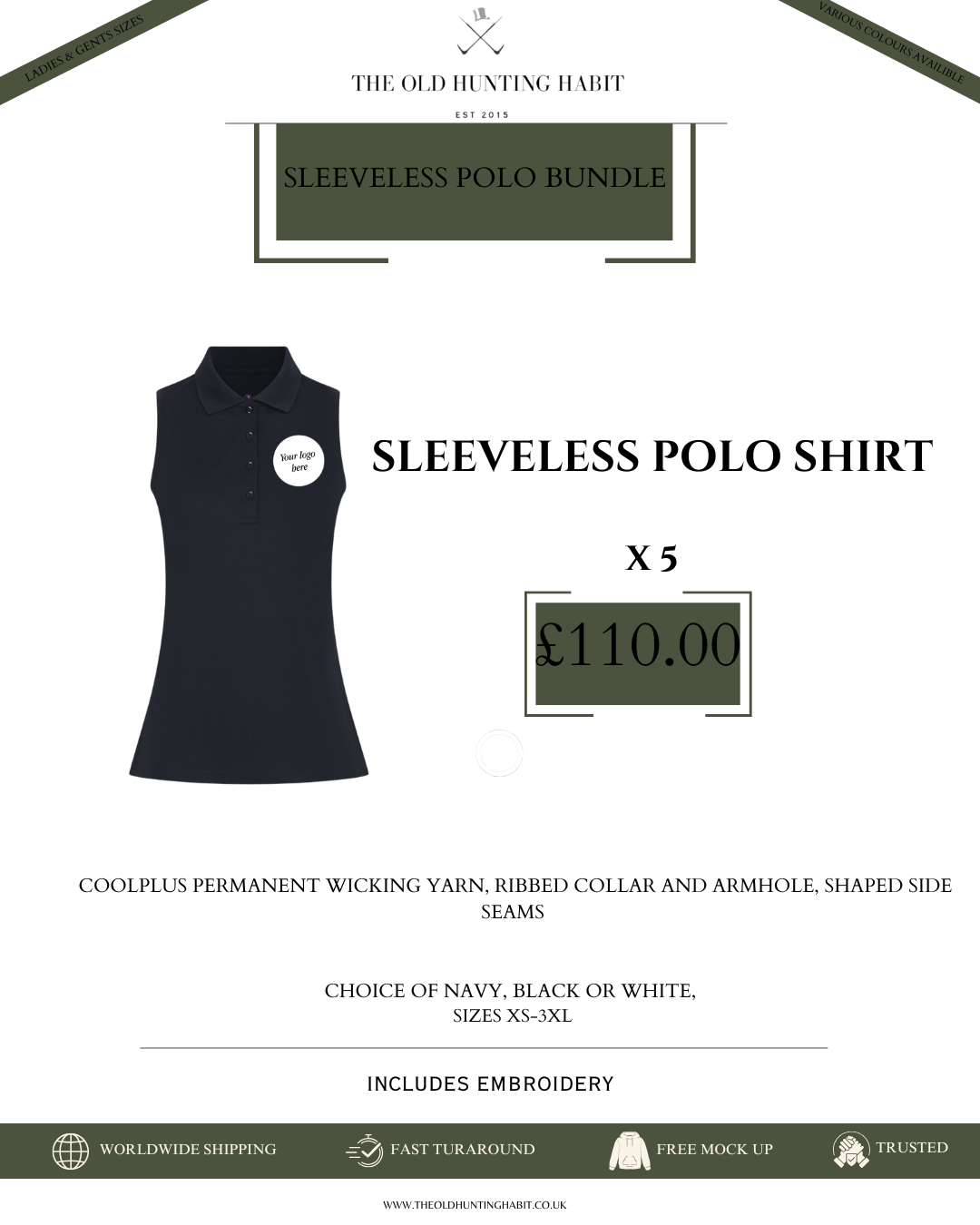Sleeveless Polo Shirt Bundle