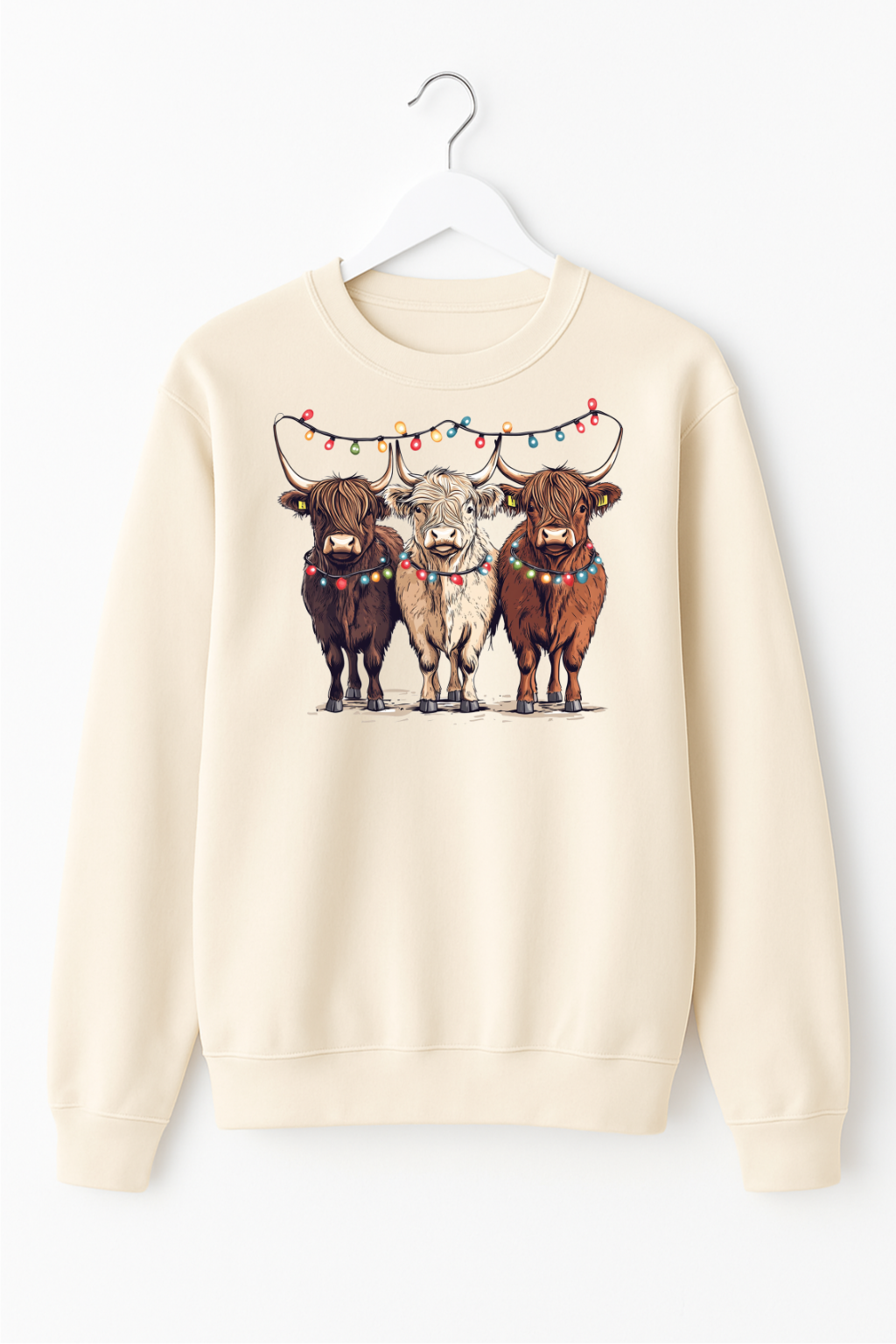 Limited Edition Festive Highland Cow's Sweatshirt