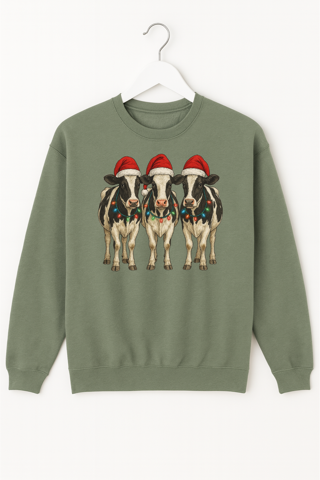 Limited Edition Festive Cow's Sweatshirt