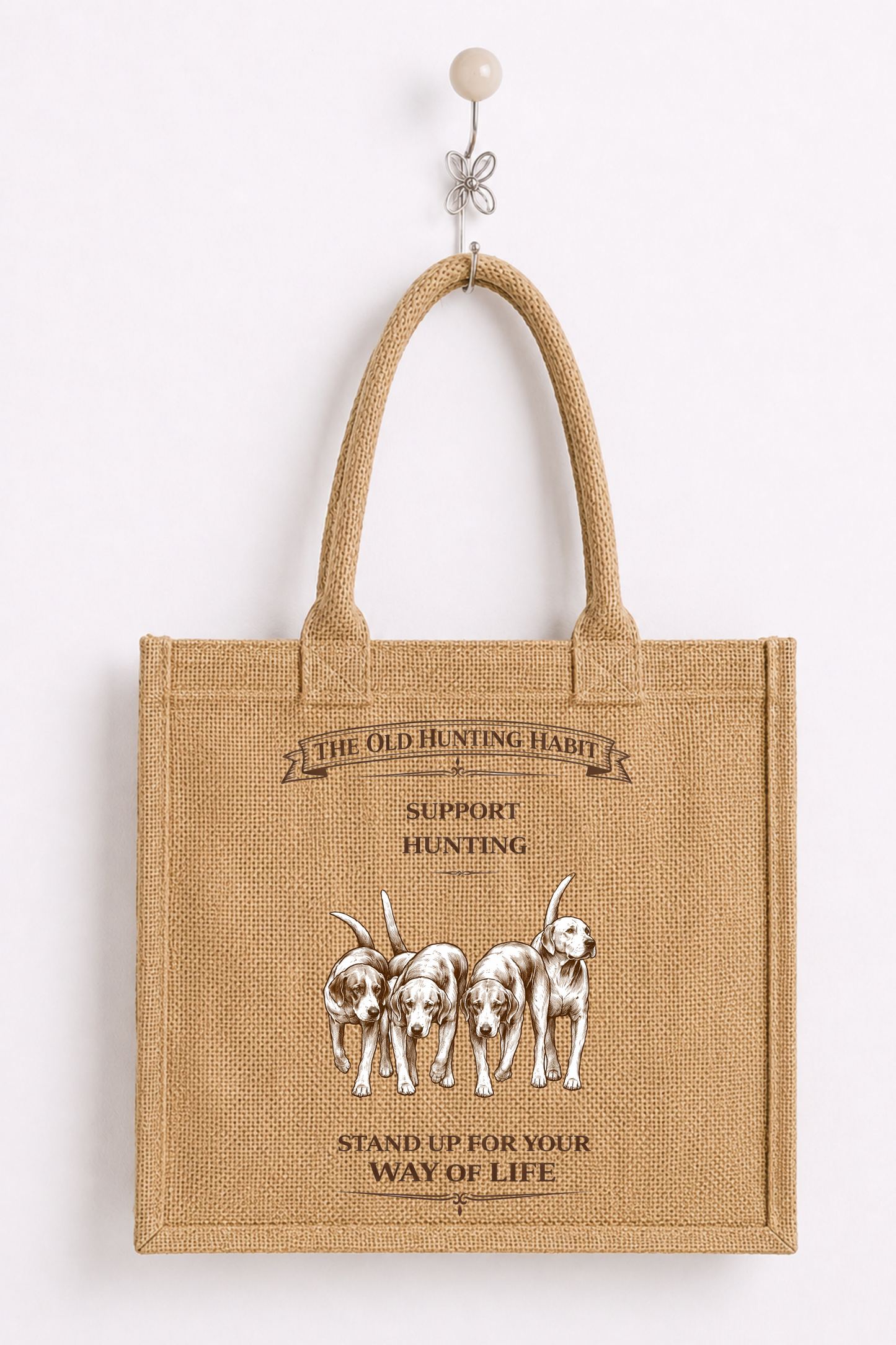 Support Hunting Hessian Shopper - Hounds