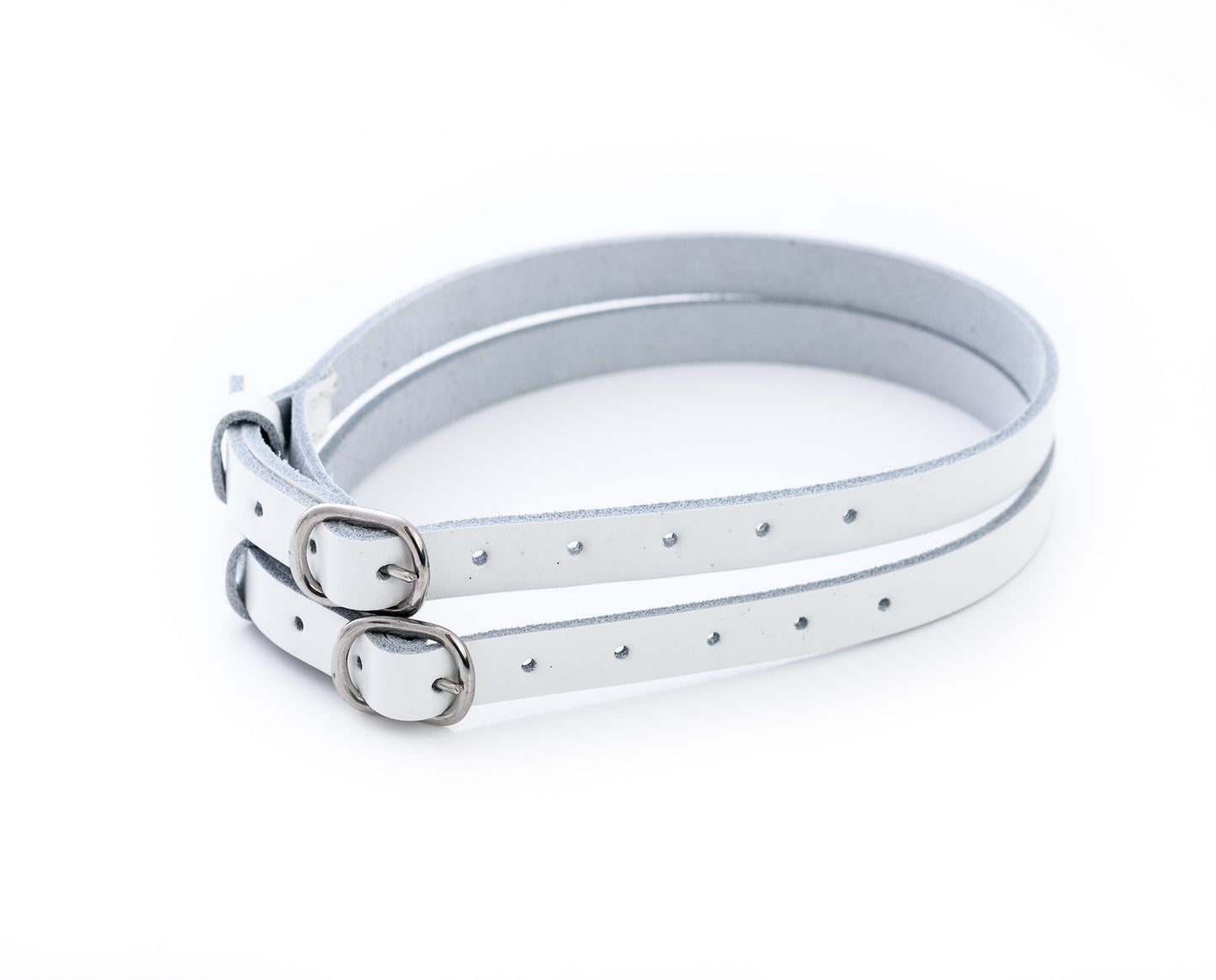 White Garter Straps