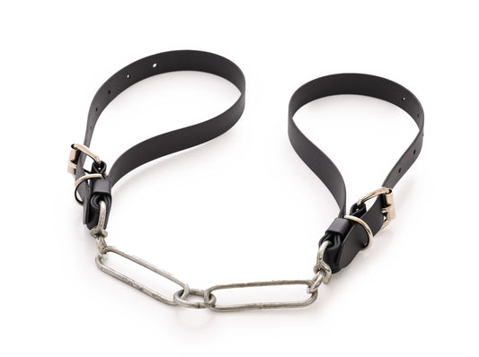 inely British hand crafted hound couples, made with wipe clean Bio - thane, they do not rot or stretch so nearly indestructible (but not hound puppy proof) finished off with British old fashioned galvanized heavy duty couplings.  Stunningly handcrafted and built to last.