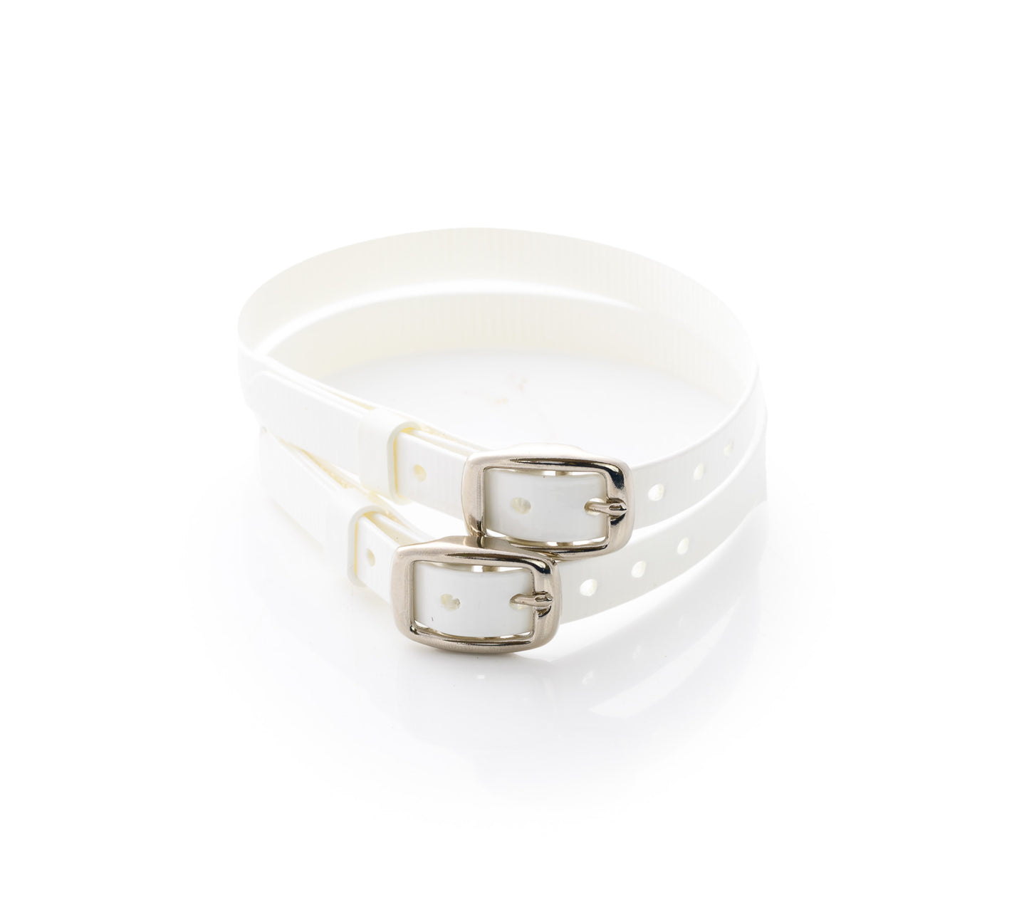 Wipe Clean White Garter Straps