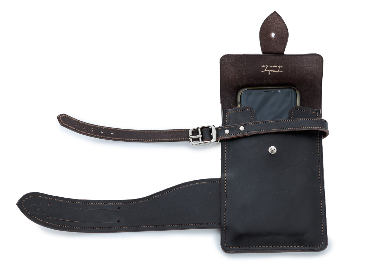 Mounted Phone Leather Case