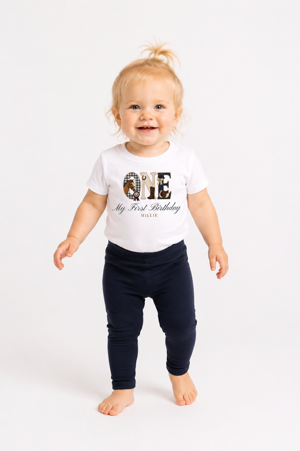 Equestrian Birthday Theme T shirt, My First Birthday