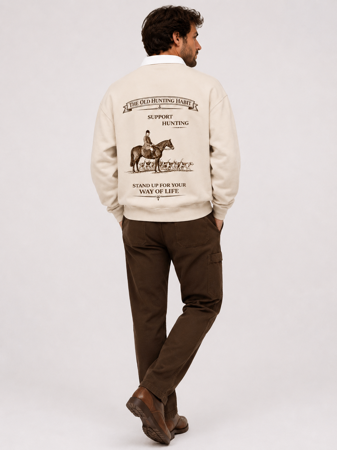 Support Hunting Rugby Top - Horse & Hounds