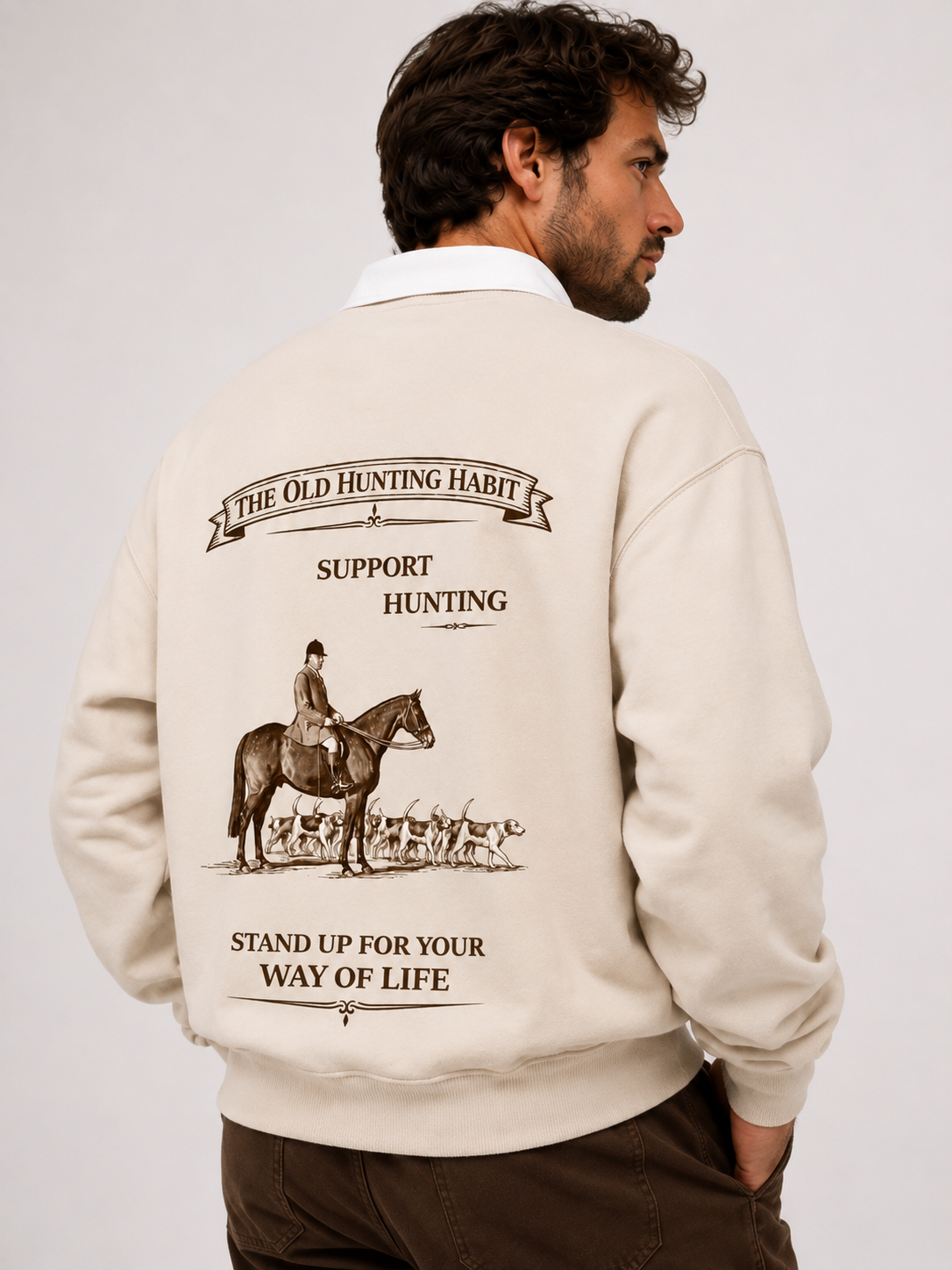 Support Hunting Rugby Top - Horse & Hounds