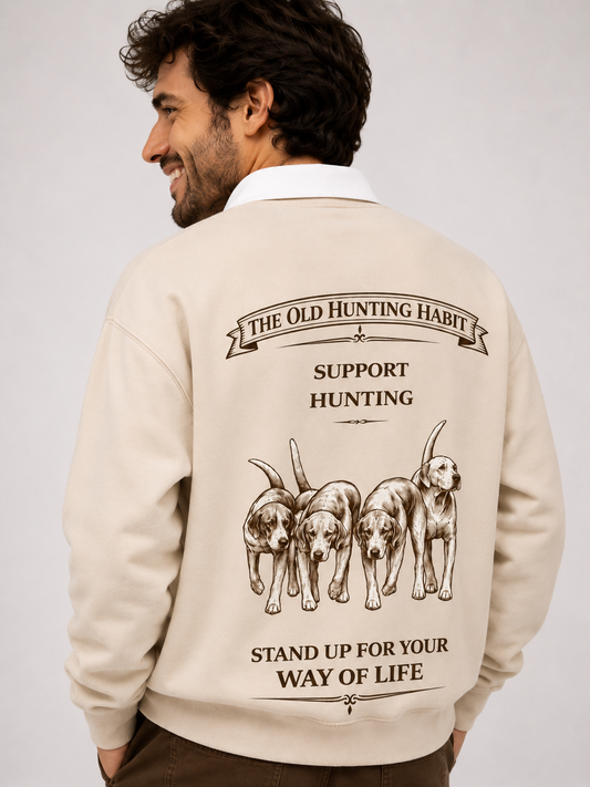 Support Hunting Rugby Top -Hounds