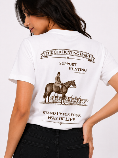 Support Hunting T Shirt - Horse & Hounds