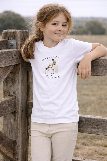 Just a little girl or boy, who loves Hunting Foxhounds T Shirt