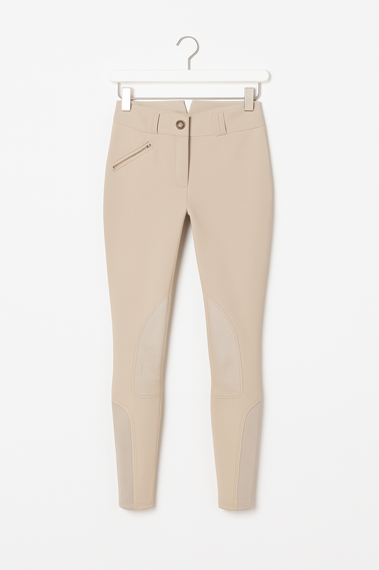 High Waisted Breeches - Suede Knee