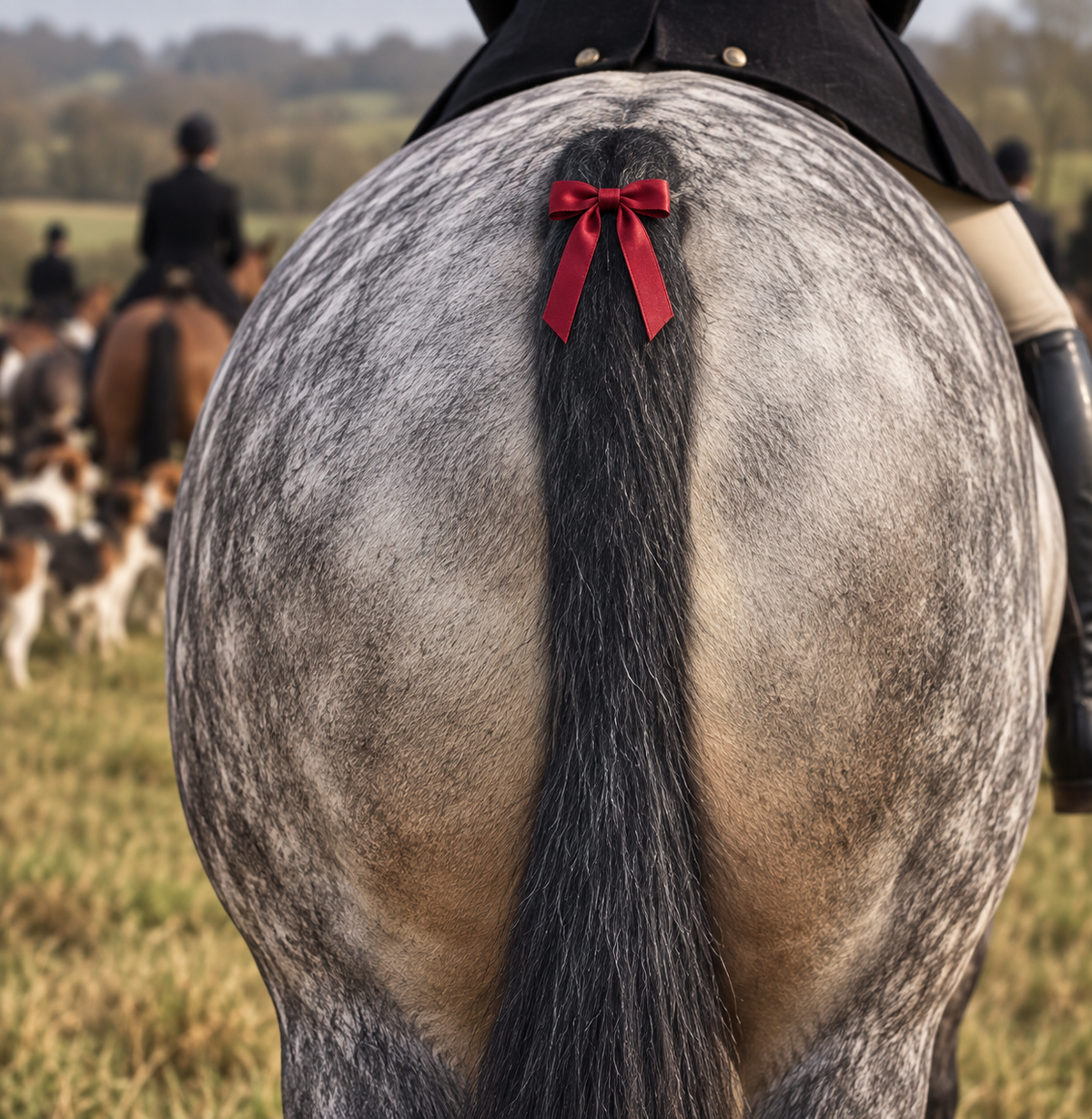 Horse warning Tail Ribbon