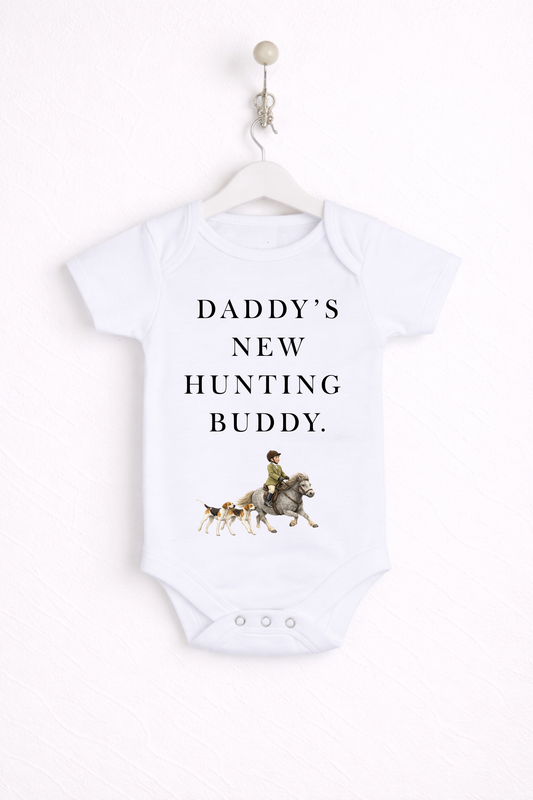 Daddy's new hunting buddy Baby Bodysuit