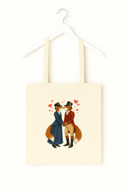 Limited Edition Valentine's Kissing Tote Bag