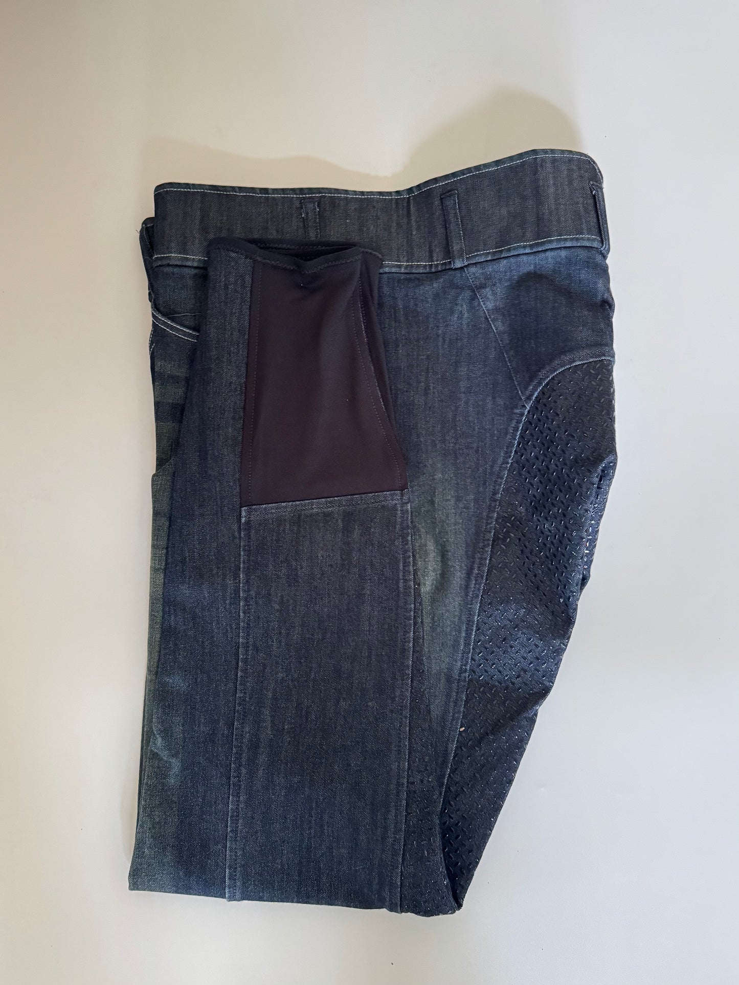 Denim  Silcon Seat Breeches - 32