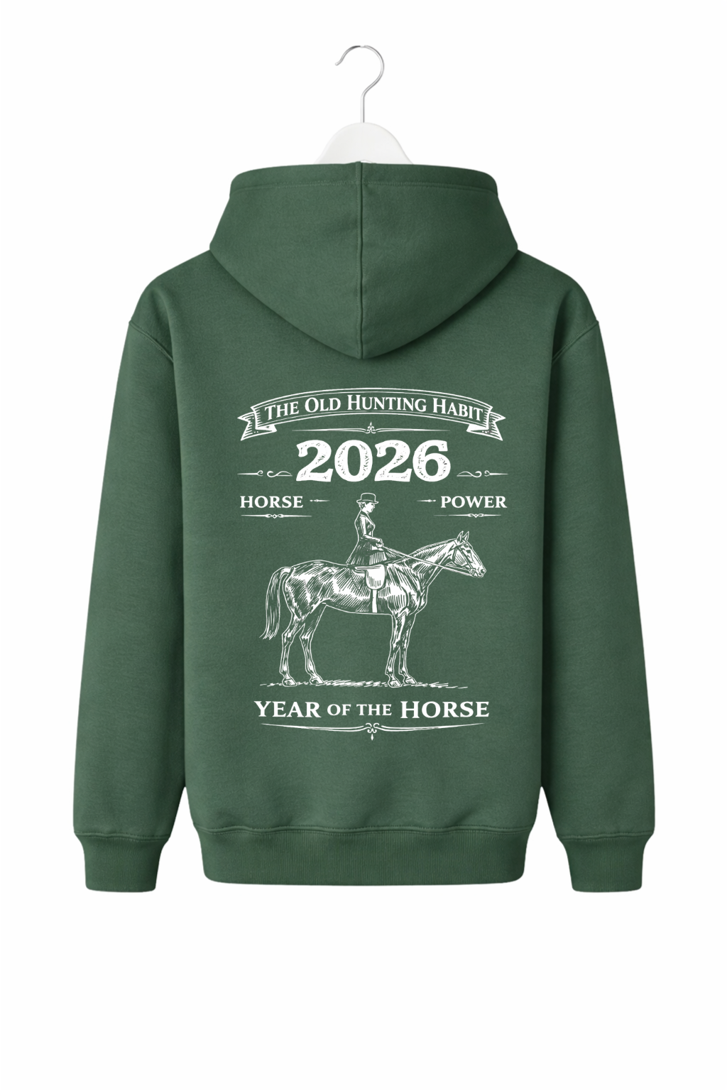 Side Saddle Lady.... Year of the Horse Hoody
