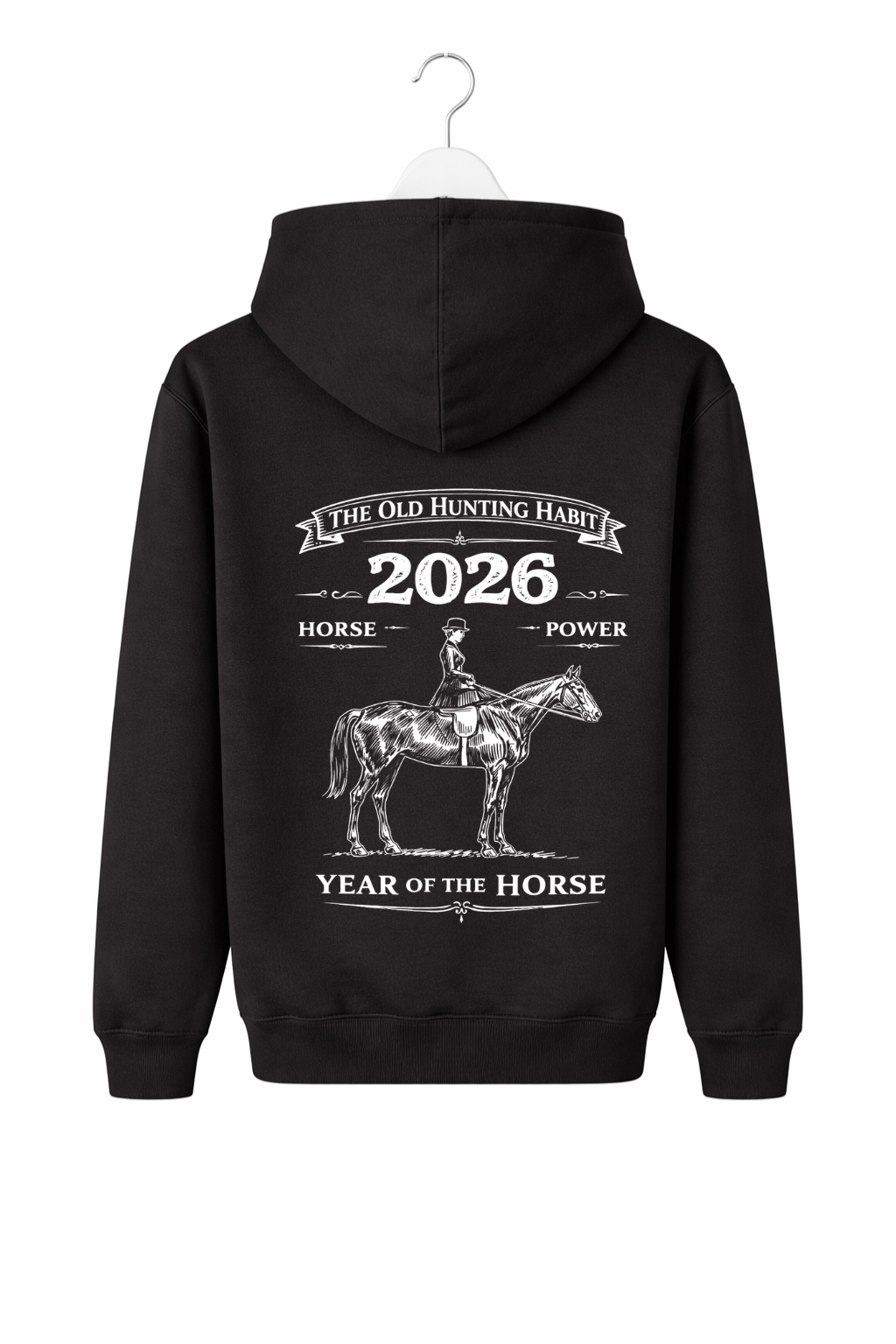 Side Saddle Lady.... Year of the Horse Hoody