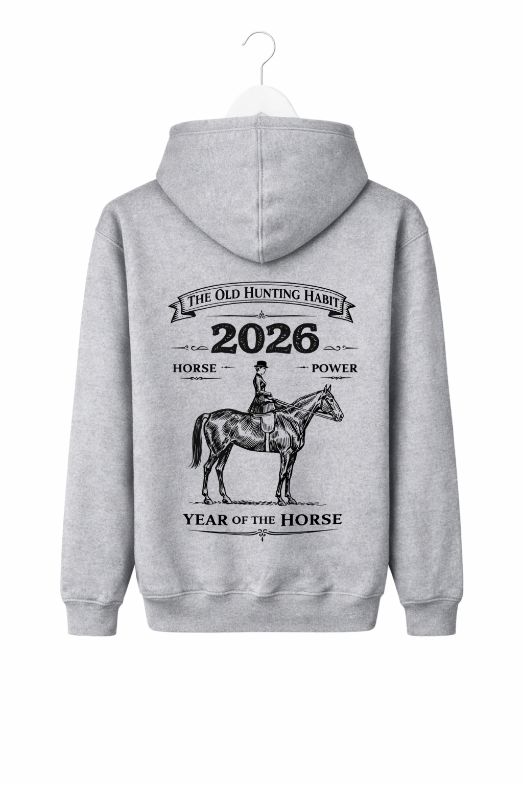 Side Saddle Lady.... Year of the Horse Hoody