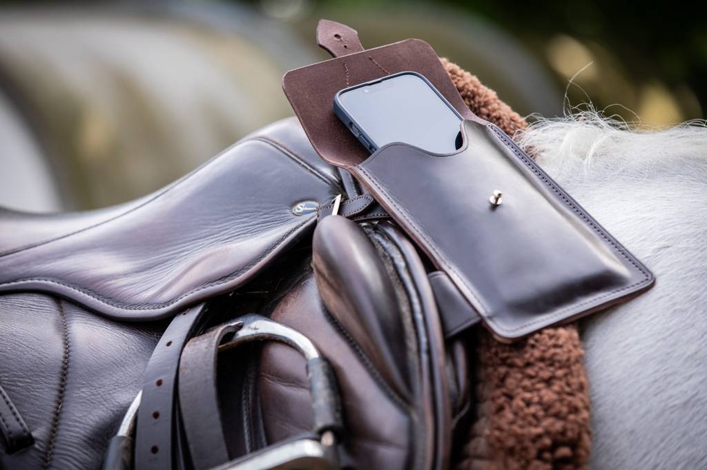 Mounted Phone Leather Case