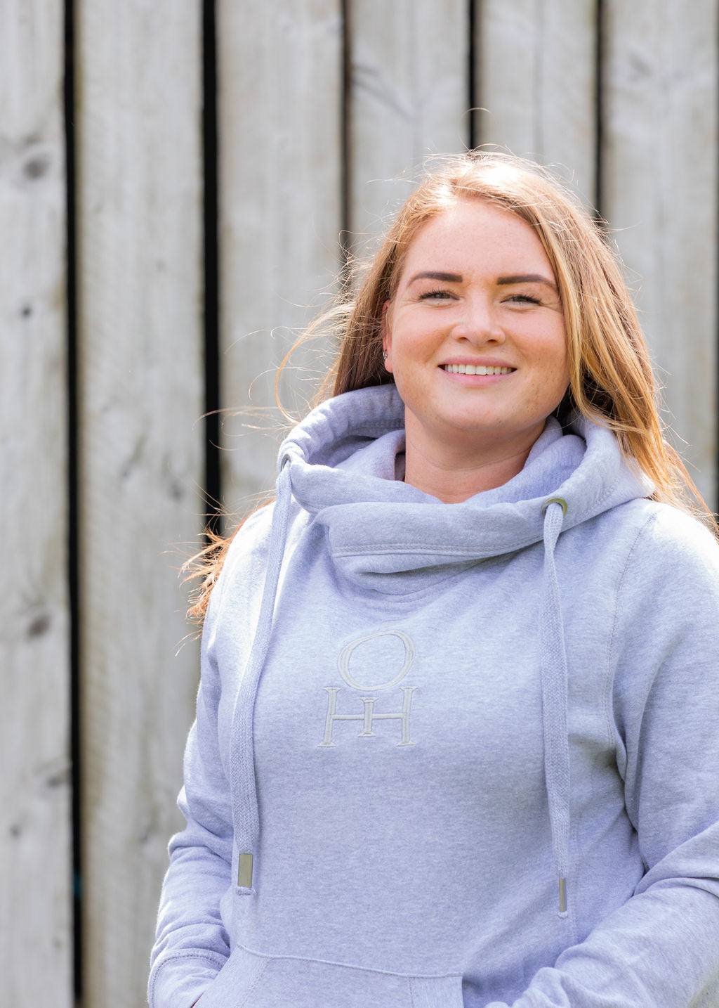 TOHH Initial Cross Neck Hoodie