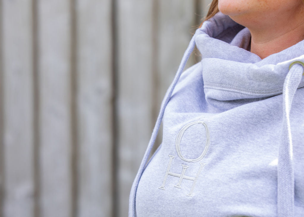 TOHH Initial Cross Neck Hoodie