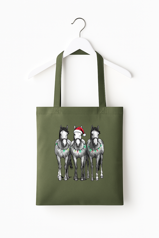 Limited Edition Grey Horse's Tote Bag