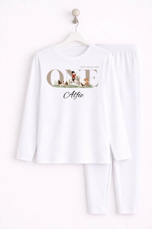 Hunting theme Birthday PJ's