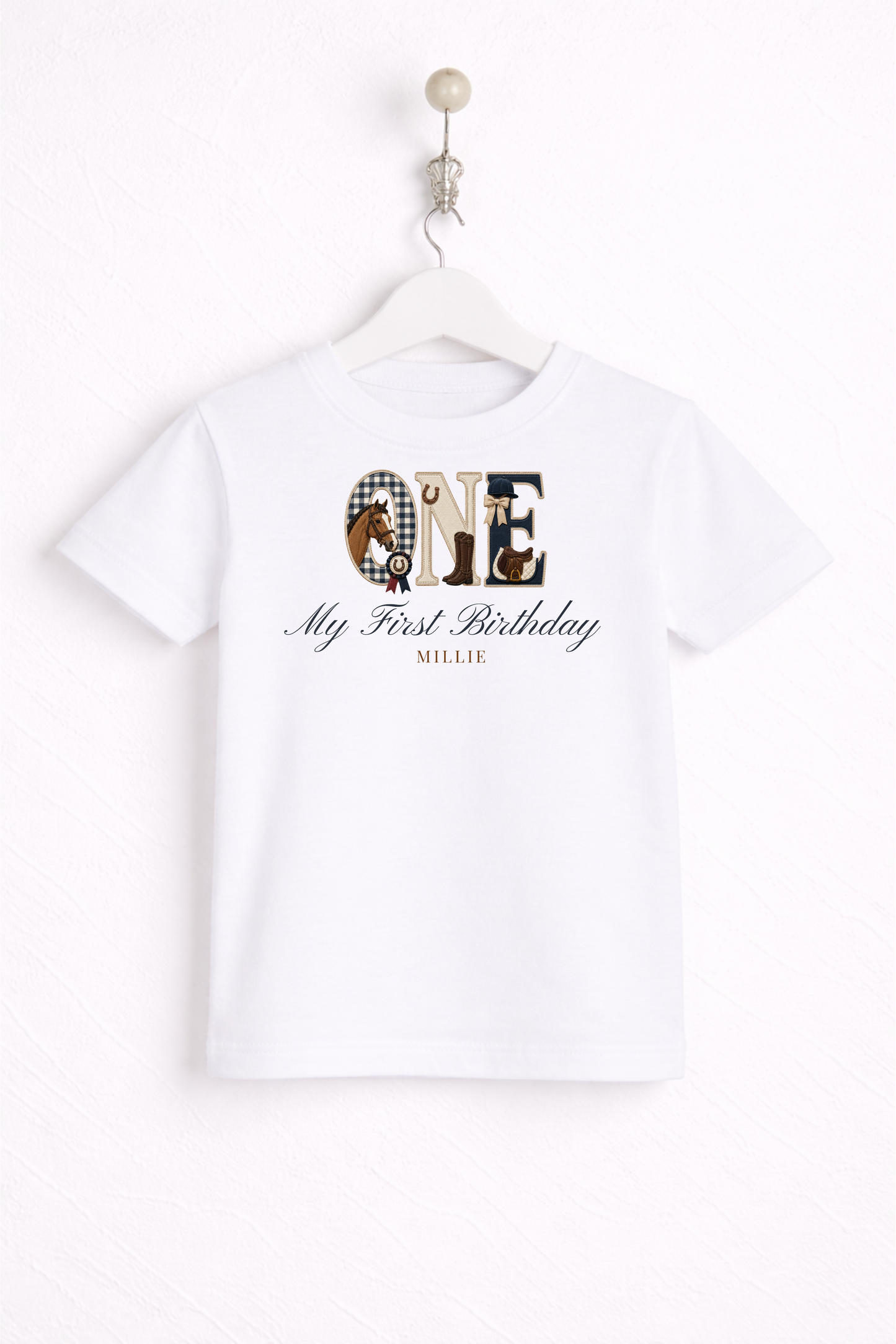 Equestrian Birthday Theme T shirt, My First Birthday