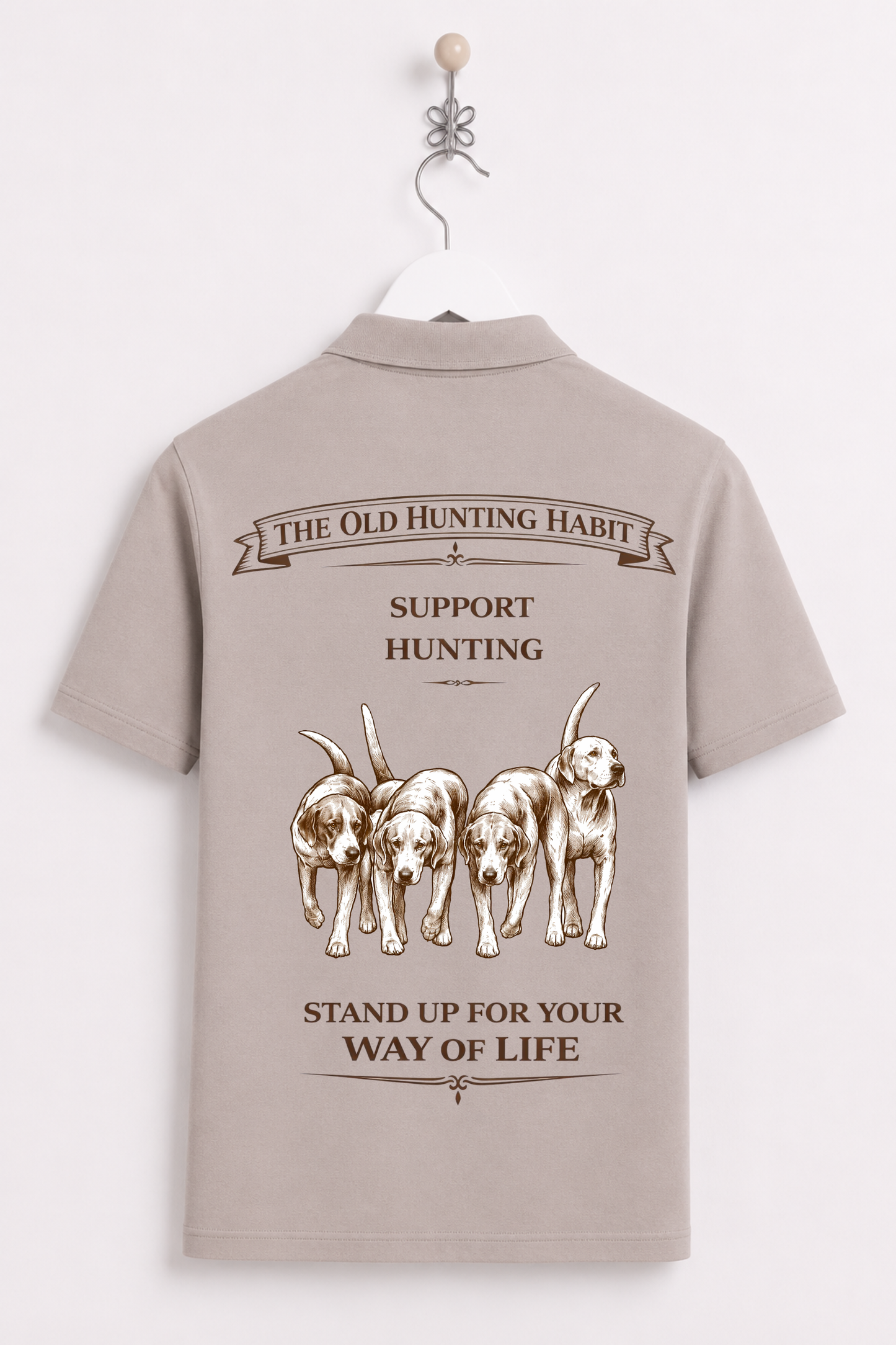 Support Hunting Polo Shirt -Hounds
