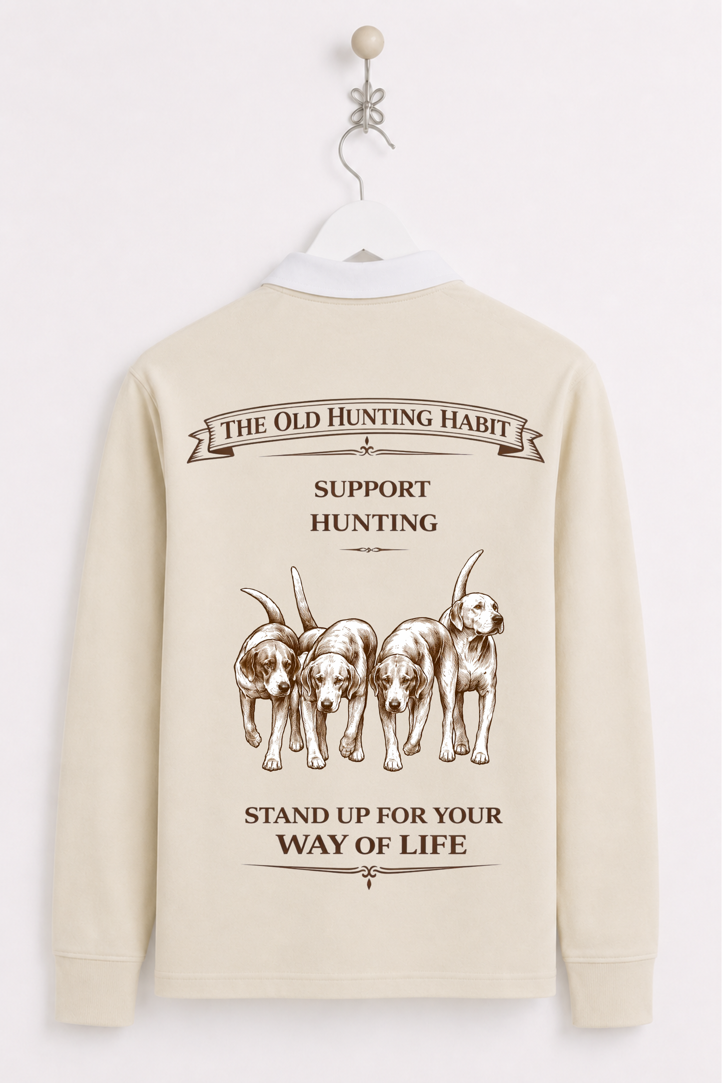 Support Hunting Rugby Top -Hounds