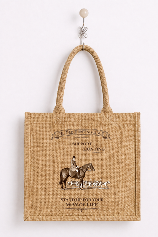Support Hunting Hessian Shopper - Horse & Hounds