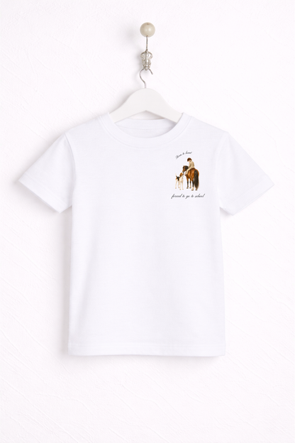 Born to hunt, forced to go to school T Shirt