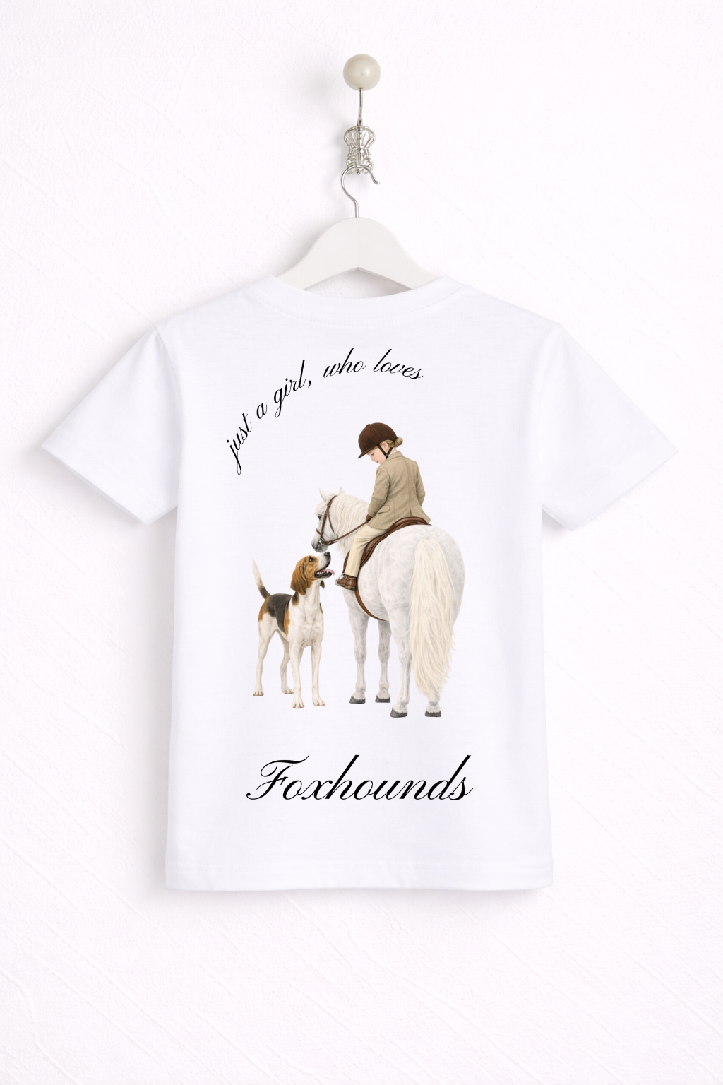 Just a little girl or boy, who loves Foxhounds T Shirt