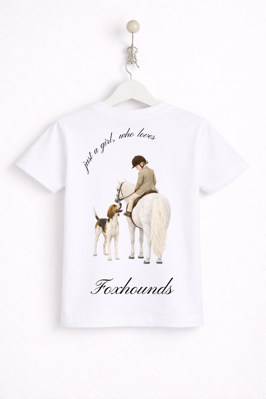 Just a little girl or boy, who loves Foxhounds T Shirt