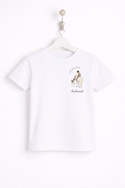 Just a little girl or boy, who loves Foxhounds T Shirt