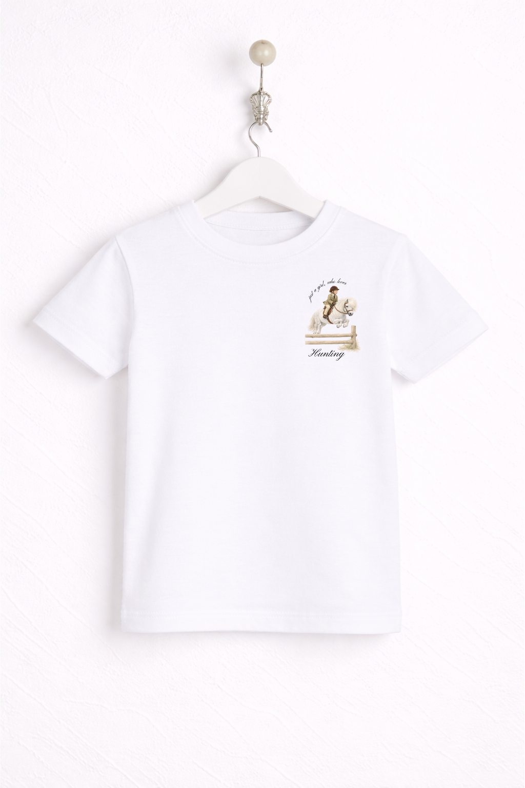 Just a little girl or boy, who loves Hunting T Shirt
