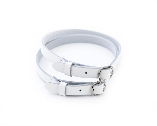 White Garter Straps