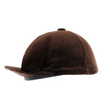 Velvet Hat Cover - Brown