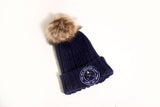 TOHH Faux Fur Pom Pom Hat