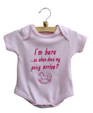 I'm here...so when does my pony arrive? Baby Bodysuit