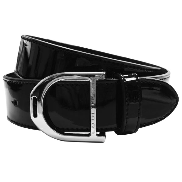 Stirrup Leather Belt 35mm - Black Patent