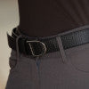 Stirrup Leather Belt 35mm - Black Textured