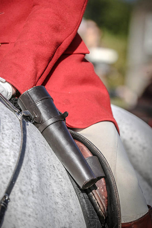 Saddle Flask and Leather Case