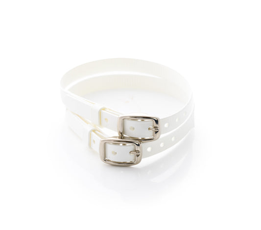 Wipe Clean White Garter Straps