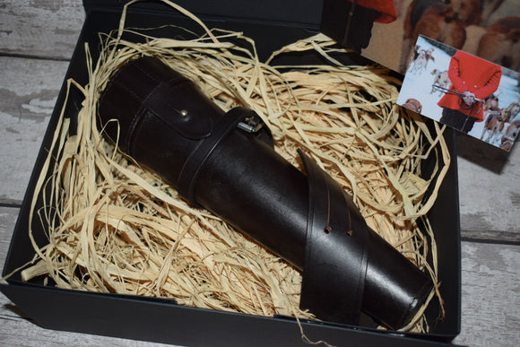 Saddle Flask Hunting Gift Box