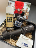 Personalised Hunting Stock / Hoof Spray - Shampoo/ flask Gift Box